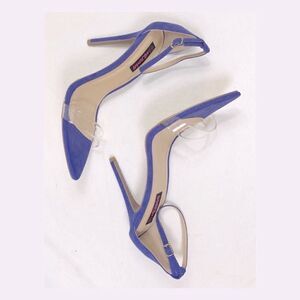 NWOT Wild Diva Purple Ankle Strap Stiletto Heels 9